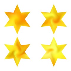 Collection of hexagram colored backgrounds.