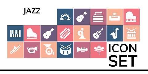 jazz icon set