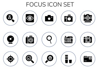 focus icon set