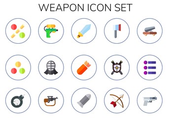 weapon icon set