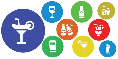 Modern Simple Set of brewery Vector filled Icons