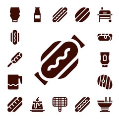 Modern Simple Set of sauce Vector filled Icons