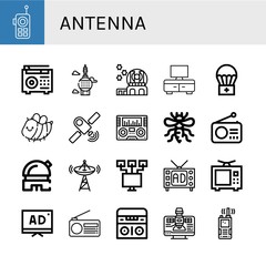antenna icon set