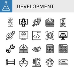 Set of development icons