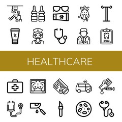 Set of healthcare icons
