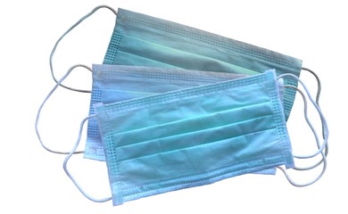 Medical mask for corona or covid-19 virus ,safety breathing masks for virus inflection,isolated on...