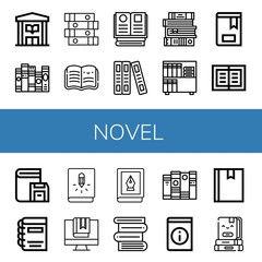 novel simple icons set