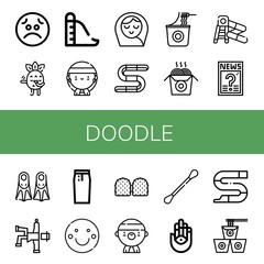 Set of doodle icons