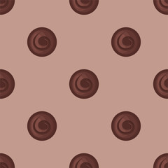Chocolate candies. Colored Vector Patterns 