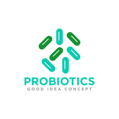 Bacteria Logo design Vector Template