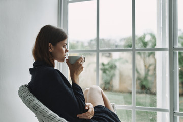 young business woman talking on cell phone