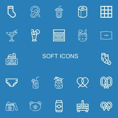 Editable 22 soft icons for web and mobile