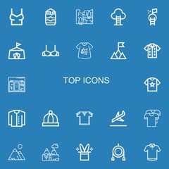 Editable 22 top icons for web and mobile