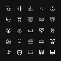 Editable 25 podium icons for web and mobile