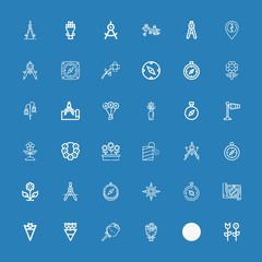 Editable 36 rose icons for web and mobile