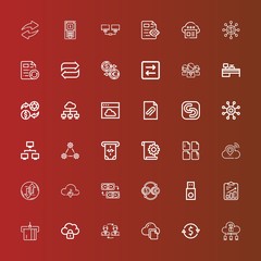 Editable 36 transfer icons for web and mobile