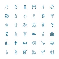 Editable 36 juice icons for web and mobile