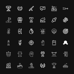 Editable 36 competition icons for web and mobile