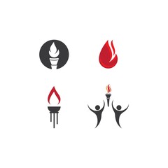 Torch logo vector