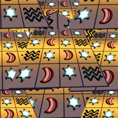 taro eamless pattern design work