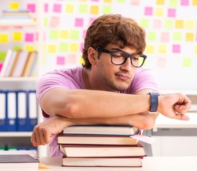 Student preparing for exams with many conflicting priorities