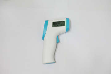 Non-contact infrared thermometer measure a body temperature.