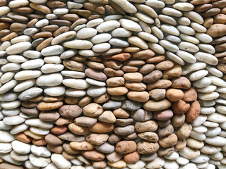 Pattern of decorative stone wall background.