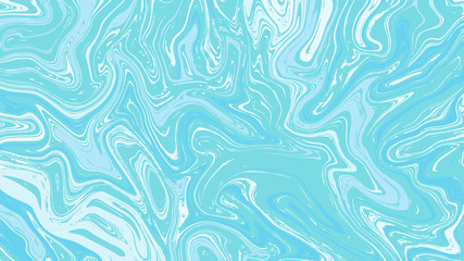 abstract blue background. liquid textured with pastel blue colour horizontal wallpaper. marble, water, oil, ink surface textured effect.