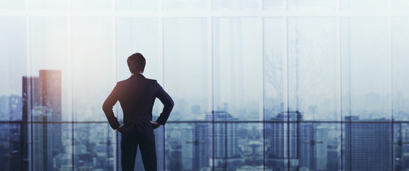 businessman are standing in office.