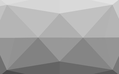 Light Silver, Gray vector polygonal background. A vague abstract illustration with gradient. A completely new template for your business design.