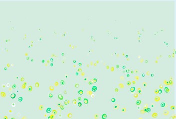 Light Green, Yellow vector layout with circle shapes.