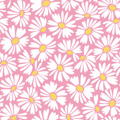 Seamless vector pattern of a beautiful flower,