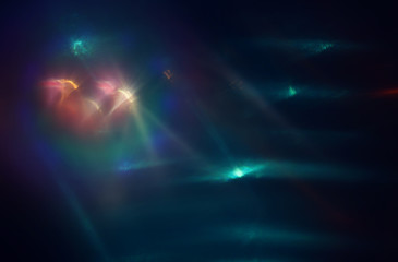 abstract image of lens flare. light leaks