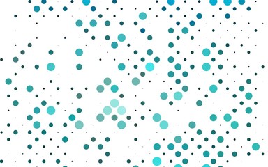 Light BLUE vector background with bubbles. Illustration with set of shining colorful abstract circles. Pattern of water, rain drops.