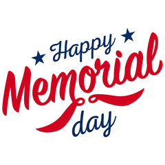 Vector happy memorial day.  Can be used for greeting cards and others