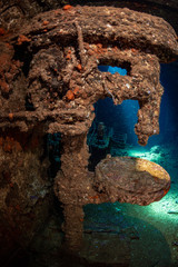 Wreck in ocean