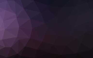 Obraz premium Dark Purple vector polygonal background. An elegant bright illustration with gradient. Template for your brand book.
