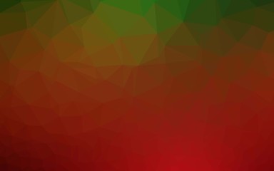 Light Green, Red vector blurry triangle texture. An elegant bright illustration with gradient. Elegant pattern for a brand book.