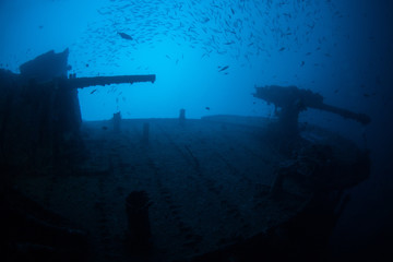 Wreck in ocean