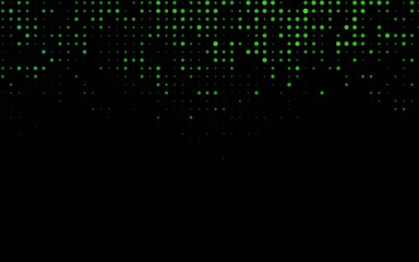 Dark Green vector cover with spots. Beautiful colored illustration with blurred circles in nature style. Design for posters, banners.