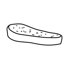 Isolated object of bread and toast symbol. Web element of bread and meal vector icon for stock.