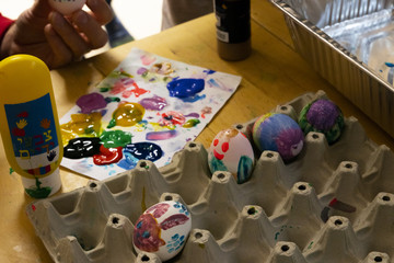 a beautiful colourful Easter eggs