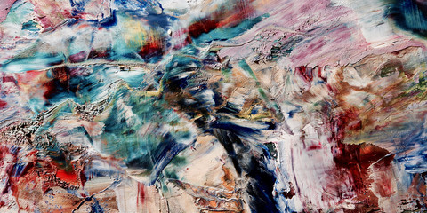 Colorful abstract background wallpaper. Modern motif visual art.  Mixtures of oil paint. Trendy...