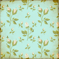 Retro background in shabby chic style