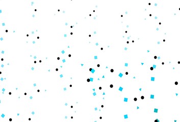 Light BLUE vector cover in polygonal style with circles.