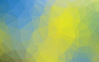 Fototapeta na wymiar Light Blue, Yellow vector low poly texture. Triangular geometric sample with gradient. Polygonal design for your web site.