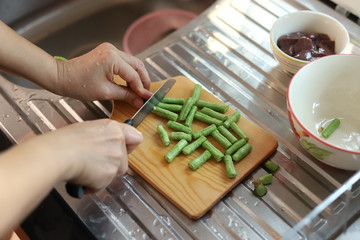 Yardlong Bean Slice Chopping Board