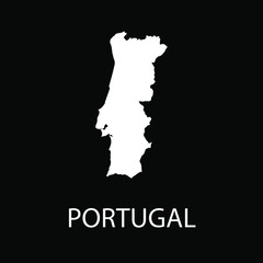 Portugal map designs vector illustration