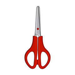 Scissor vector icon.Cartoon vector icon isolated on white background scissor.