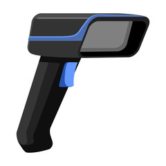 Scanner vector icon.Cartoon vector icon isolated on white background scanner.